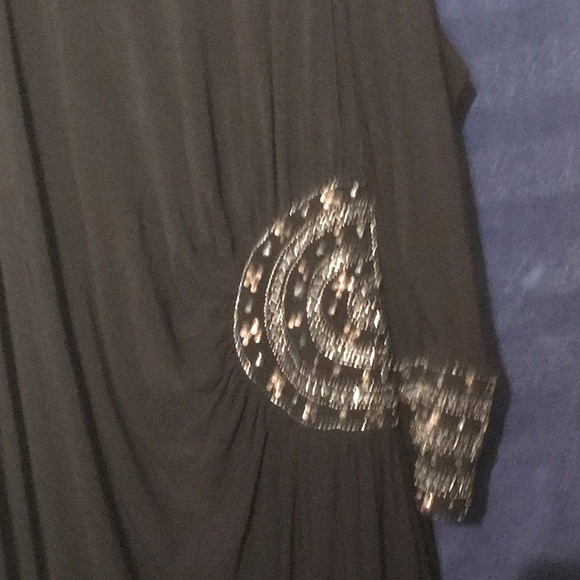 Black ankle length evening dress - Picture 1 of 6